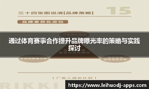 通过体育赛事合作提升品牌曝光率的策略与实践探讨